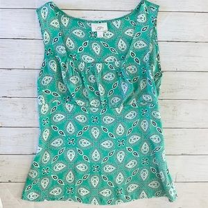 LOFT Paisley Sleeveless Top